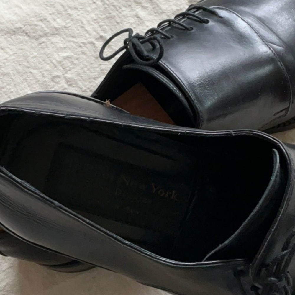 Men's Black Leather Dress Shoes